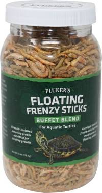 Fluker's Buffet Blend Floating Frenzy Sticks for Aquatic Turtles (6 oz)