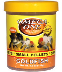Omega One Small Sinking Goldfish Pellets (4.2 oz)