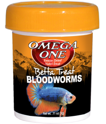 Omega One Freeze-Dried Bloodworms for Bettas (0.11 oz)