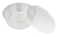 CLEAR Plastic Display & Quarantine Containers with Lids (128 oz. - 50 count case)