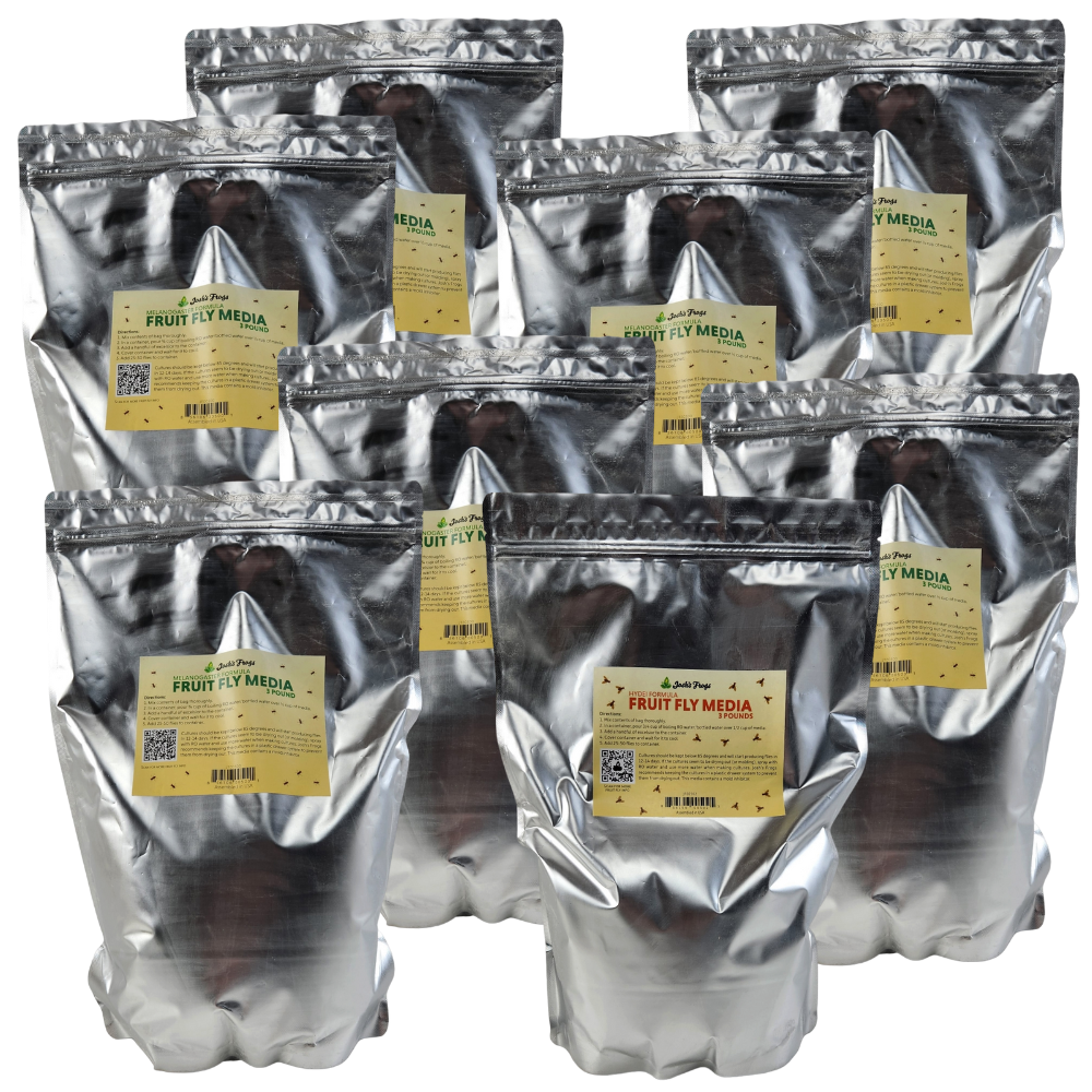Fruit Fly Media 24 LBS (7 x 3 lb bags of Mel & 1 x 3 lb bag of Hydei)