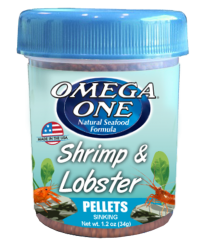 Omega One Shrimp & Lobster Pellets for Crustaceans (1.2 oz)