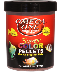 Omega One Sinking Super Color Pellets for Tropical Fish (4.2 oz)