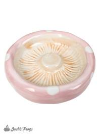 Ceramic Mushroom Cap Dish - Pink