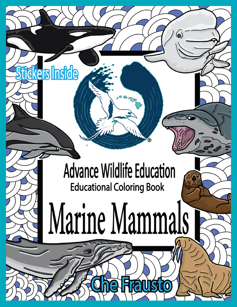 Advance Wildlife Education 'Marine Mammals' Educational Coloring Book