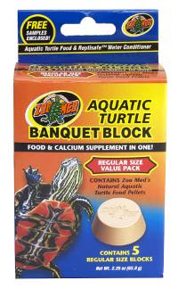 Zoo Med Aquatic Turtle Banquet Block (5 Pack of .5 oz Pellets)