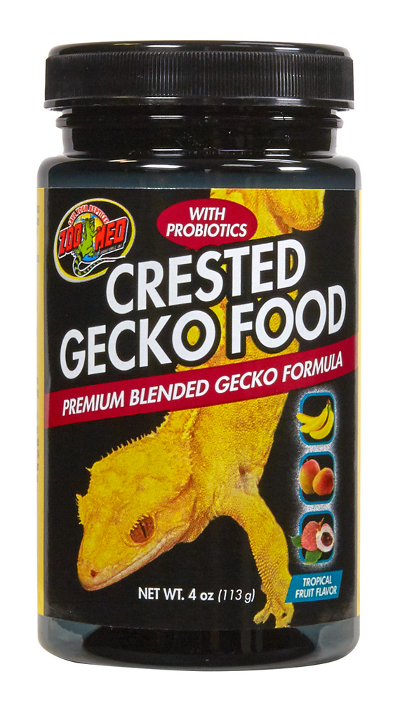 Zoo Med Premium Crested Gecko Food (4 oz Jar - TROPICAL FRUIT)
