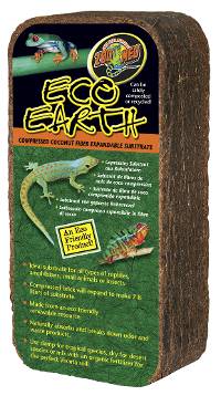 Zoo Med Eco Earth Coconut Fiber Substrate Brick (Expands to ~7-8 liters)