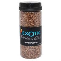 Exotic Pebbles Copper Metallic Pebbles 1.65lb Deco Jar (4-6mm pieces)