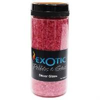 Exotic Pebbles Raspberry Glass 1.5 lb Deco Jar (1-4mm pieces)