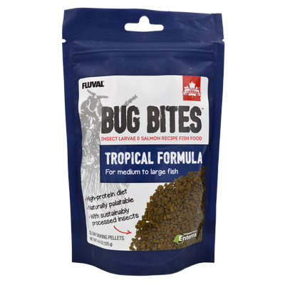 Fluval BugBites Granules for Medium-Large Tropical Fish (4.4 Oz)