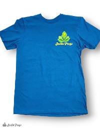 Josh's Frogs Antique Sapphire T-Shirt with Left Chest Logo (Small)