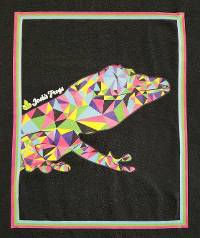 Josh's Frogs Colorful Geometric Gecko T-Shirt (Medium)