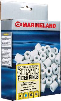 Marineland Biological Filtration Ceramic Filter Rings (contains 140 pieces)