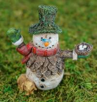 Mr. Flurry Fairy Snowman by Wholesale Fairy Gardens
