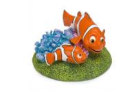 Penn-Plax Disney Finding Nemo Aquarium Ornaments - Nemo & Marlin (6" Tall)