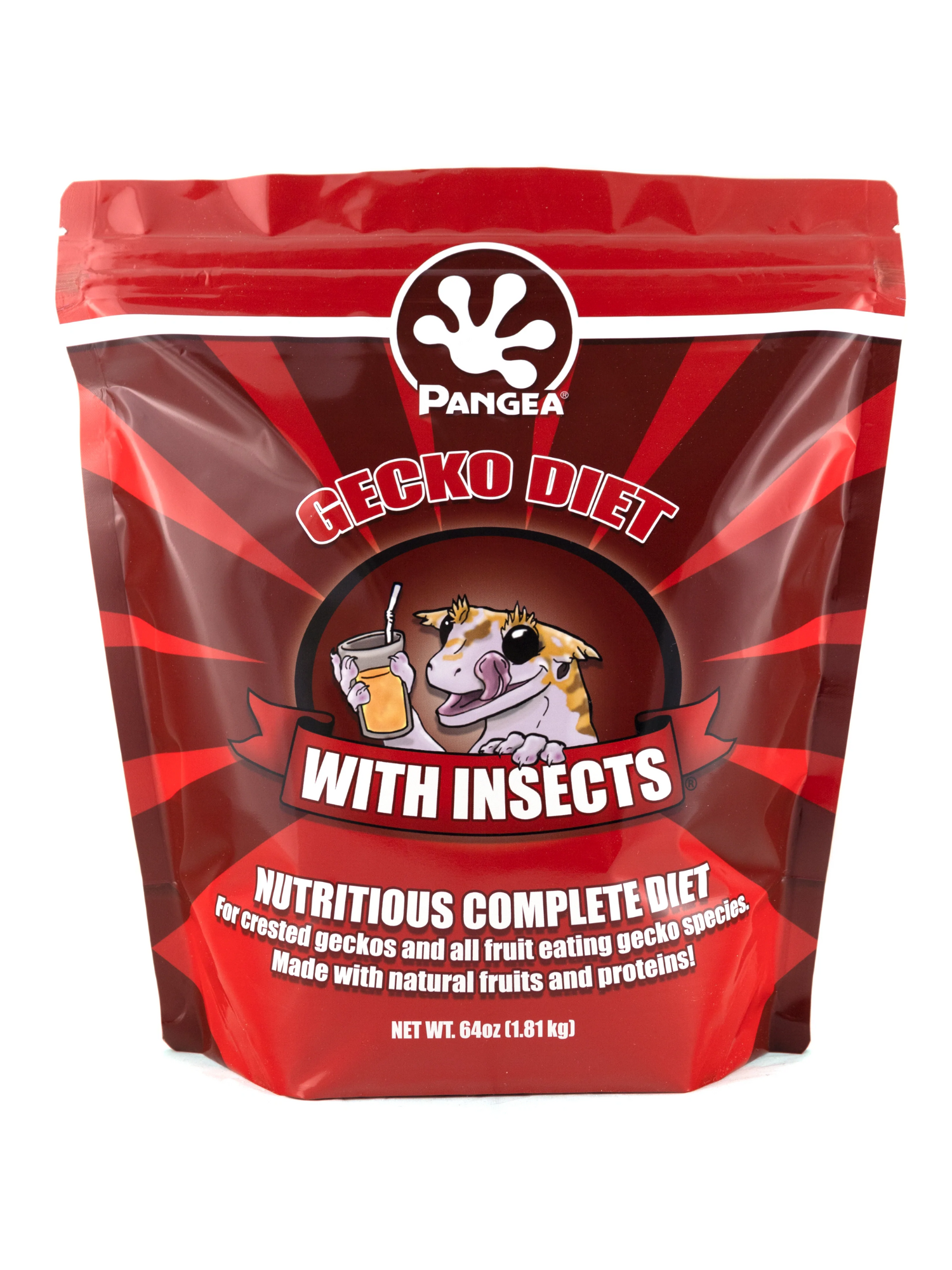 Pangea Gecko Diet with Insects™ - RED (64 oz.)