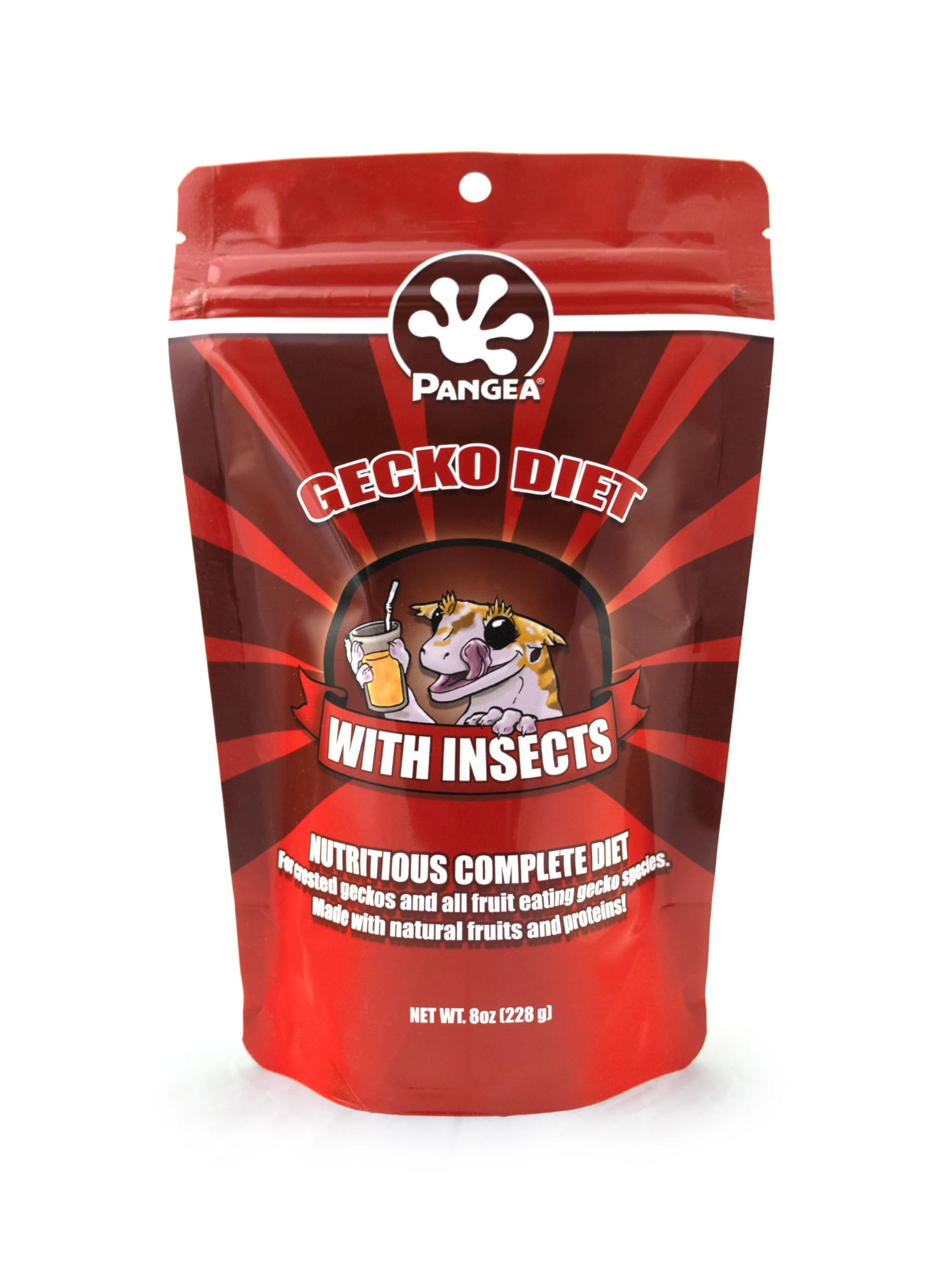 Pangea Gecko Diet with Insects™ - RED (8 oz.)