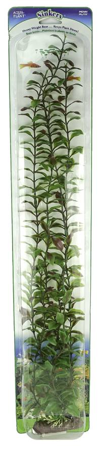 Penn-Plax Aqua-Plant Blooming Ludwigia with Heavy-Weight Base 24" Red