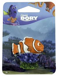 Penn-Plax Disney Finding Dory Mini Aquarium Ornament - Nemo on Coral (2" Tall)