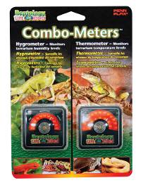Penn-Plax Reptology Combo-Meters Pack (Includes Hygrometer & Thermometer)