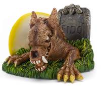 Penn-Plax Glow-in-the-Dark Aquarium Ornaments - Zombie Dog Rising from Grave (3" Tall)