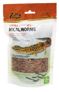 Zilla Reptile Munchies Mealworms (3.75 oz, 106 g)