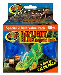 Zoo Med Daylight Blue Reptile Bulb - 2 Pack (60 Watt)